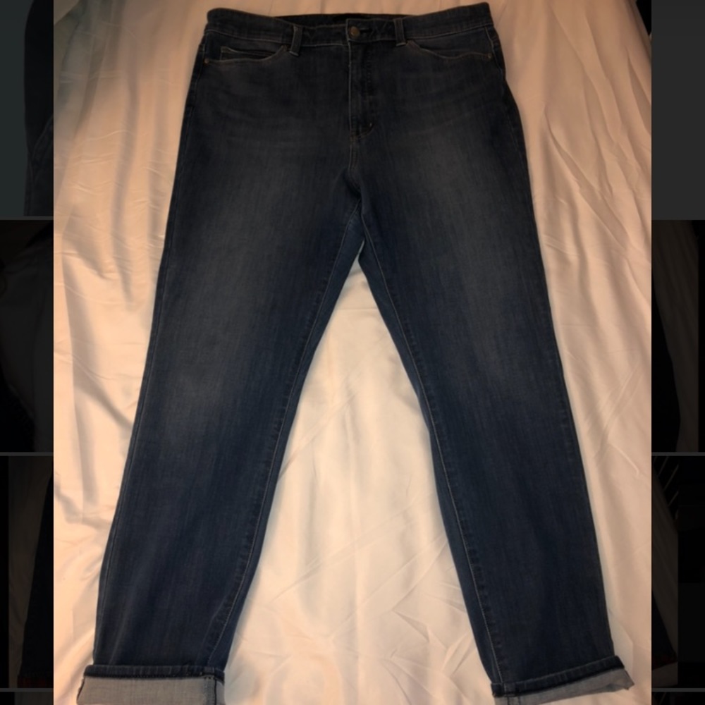 Uniqlo dark wash Slim Denim 34 x 30